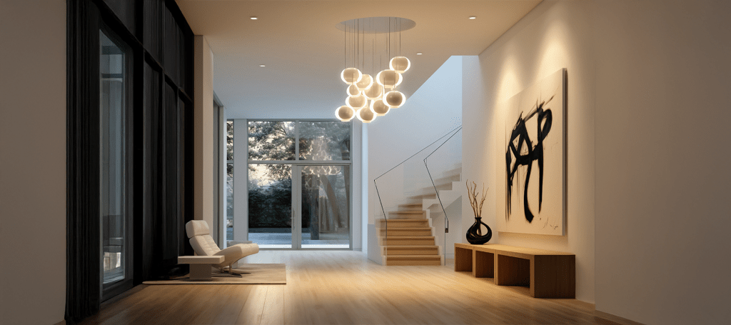 lighting plan in the living room